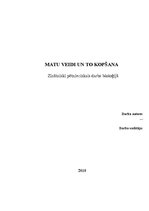 Referāts 'Matu veidi un to kopšana', 1.