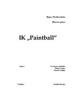 Biznesa plāns 'IK „Paintball”', 1.