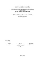 Diplomdarbs 'Risku vadība loģistikas uzņēmumā "X"', 1.