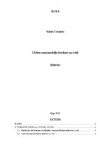 Referāts 'Elektroautomobīļu ietekme uz vidi', 1.