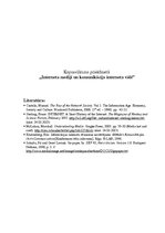 Konspekts 'Interneta mediji un komunikācija interneta vidē', 1.