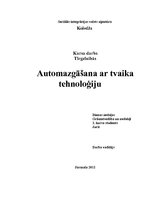 Referāts 'Auto mazgāšana ar tvaika tehnoloģiju', 1.