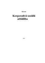 Referāts 'Korporatīvā sociālā atbildība', 1.