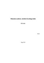 Eseja 'Miniatūru mākslas attīstība Karolingu laikā', 1.