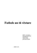 Referāts 'Futbols un tā vēsture', 1.