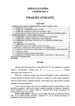 Prakses atskaite 'Personālvadība uzņēmumā "X"', 1.