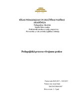 Prakses atskaite 'Pedagoģiskā vērojuma prakse', 1.