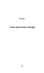 Referāts 'Tumšie spēki latviešu mitoloģijā', 1.