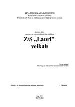 Referāts 'Z/s "Lauri" veikals', 1.