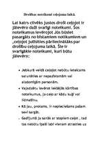 Konspekts 'Drošības noteikumi ceļošanas laikā', 1.