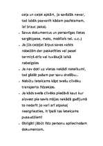 Konspekts 'Drošības noteikumi ceļošanas laikā', 2.