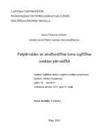 Referāts 'Pašpārvaldes un arodbiedrības loma izglītības iestādes pārvaldībā', 1.