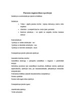 Konspekts 'Pacienta sagatavošana operācijai un pēcoperācijas periods', 1.
