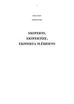 Referāts 'Eksperts, ekspertīze, eksperta slēdziens', 1.