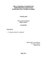 Konspekts 'Ideju vēsture. Viljama Šekspīra darbi "Hamlets" un "Makbets"', 1.