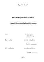 Referāts 'Vieglatlētikas attīstība līdz 1920.gadam', 1.