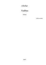 Referāts 'Vedības', 1.