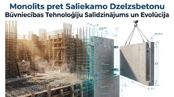 Prezentācija 'Monolīts pret saliekamo dzelzsbetonu', 1.