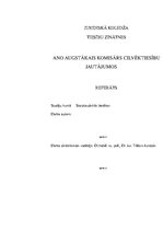 Referāts 'ANO augstais komisārs cilvēktiesību jautājumos', 1.