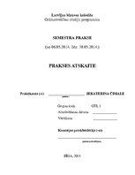 Prakses atskaite 'Semestra prakses atskaite AS "PrivatBank"', 1.