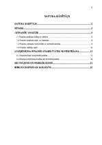 Referāts 'Uzņēmuma finanšu stabilitātes analīze', 2.