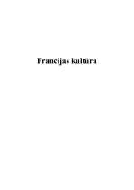 Referāts 'Francijas kultūra', 1.