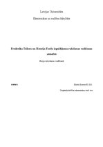 Eseja 'Frederika Teilora un Henrija Forda ieguldījums ražošanas vadīšanas attīstībā', 1.