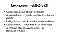 Prezentācija 'Meklētāja Lexxe analīze, raksturojums', 3.