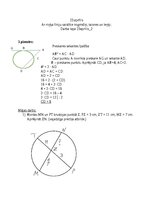 Konspekts 'Ar riņķa līniju saistītie nogriežņi, taisnes un leņķi. Matemātika', 1.