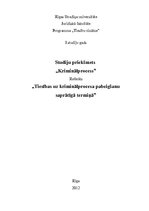 Referāts 'Tiesības uz kriminālprocesa pabeigšanu saprātīgā termiņā', 1.