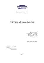 Referāts 'Tūrisma vēsture Latvijā', 1.