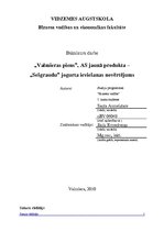 Diplomdarbs 'A/s "Valmieras piens" jaunā produkta - "Sešgraudu jogurts" ieviešanas novērtējum', 1.