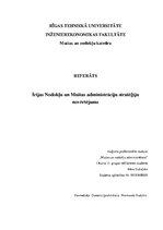 Konspekts 'Īrijas Nodokļu un Muitas administrāciju stratēģiju novērtējums', 1.