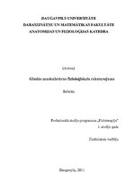 Referāts 'Gludās muskulatūras fizioloģiskais raksturojums', 1.