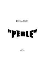 Biznesa plāns 'Biznesa plāns SIA "Pērle" skaistumkopšanas salonam', 1.