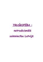 Referāts 'Netradicionālā lauksaimniecība Latvijā - truškopība', 1.