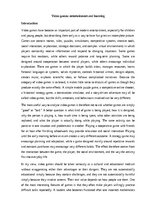 Eseja 'Video games: entertainment and learning', 1.