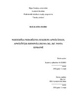 Diplomdarbs 'Noziedzīga nodarījuma subjekts (apmācāmais, apmācītājs) krimināllikuma 262., 262', 1.