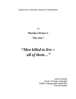 Eseja 'Men Killed to Live - All of Them', 1.