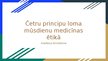 Prezentācija 'Četru principu loma mūsdienu medicīnas ētikā', 1.