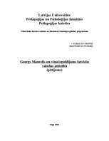 Referāts 'G.Mancelis un viņa ieguldījums latviešu valodas attīstībā', 1.