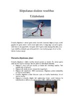 Konspekts 'Slēpošanas slodze veselības uzlabošanā', 1.