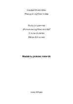 Prakses atskaite 'Mazbērnu prakse', 1.