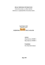 Referāts 'Uzņēmuma "Dzintars" SVID analīze', 1.