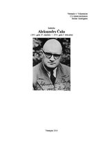 Konspekts 'Aleksandrs Čaks "Mūžības skartie"', 1.