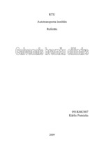 Referāts 'Galvenais bremžu cilindrs', 1.