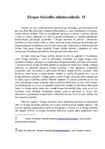 Eseja 'Eiropas Savienība nākotne: nākošie piecpadsmit', 1.