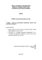 Konspekts 'Tiešā un pārstāvnieciskā demokrātija. Roberta Dāla "poliarhijas koncepcija"', 1.