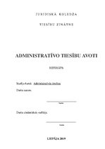 Referāts 'Administratīvo tiesību avoti', 1.