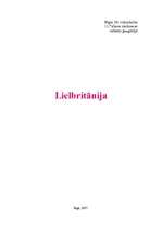 Referāts 'Lielbritānija ', 1.